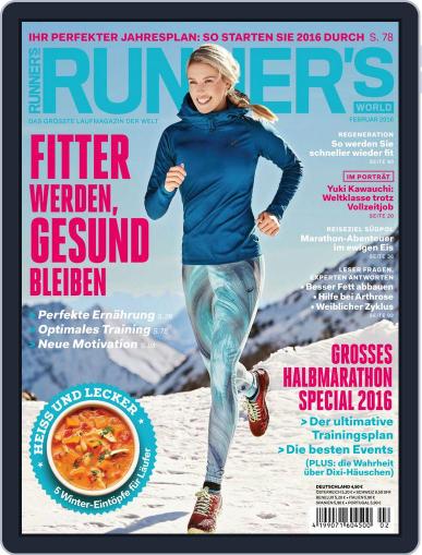 Runner’s World Deutschland February 1st, 2016 Digital Back Issue Cover
