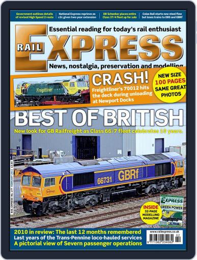 Rail Express January 21st, 2011 Digital Back Issue Cover