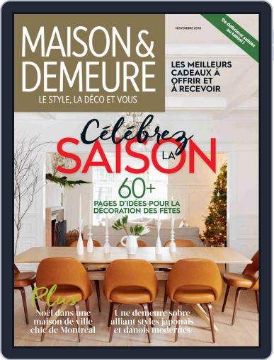 Maison & Demeure November 1st, 2018 Digital Back Issue Cover