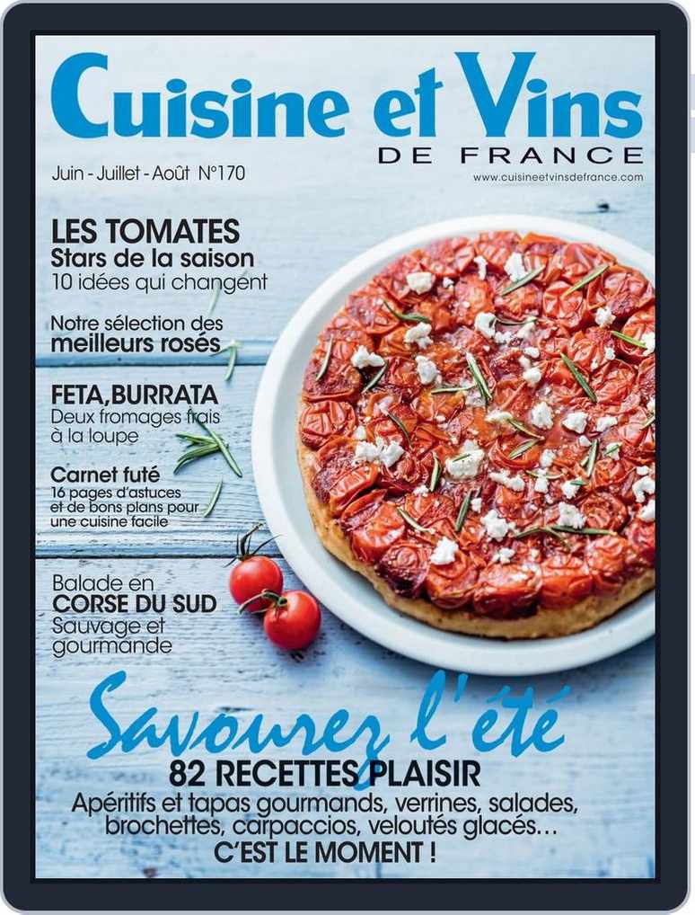 France (Digital) Cuisine - De Et 2016 Vins Juin Juillet