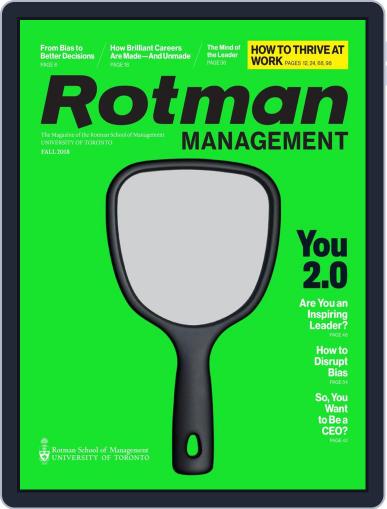 Rotman Management September 18th, 2018 Digital Back Issue Cover