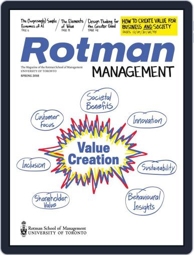 Rotman Management April 16th, 2018 Digital Back Issue Cover