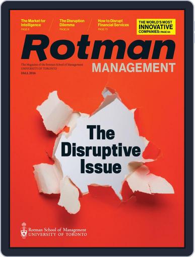 Rotman Management (Digital) September 2nd, 2016 Issue Cover