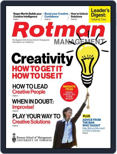 Rotman Management October 15th, 2015 Digital Back Issue Cover