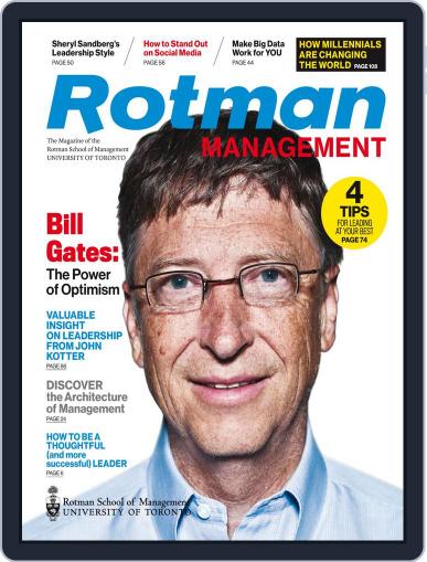 Rotman Management September 1st, 2015 Digital Back Issue Cover