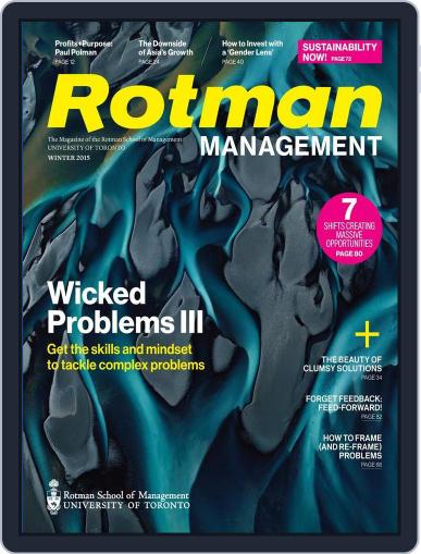 Rotman Management January 2nd, 2015 Digital Back Issue Cover