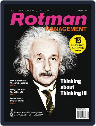 Rotman Management January 2nd, 2014 Digital Back Issue Cover