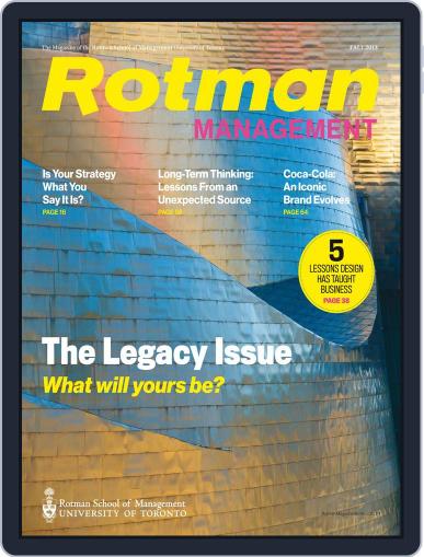 Rotman Management September 2nd, 2013 Digital Back Issue Cover