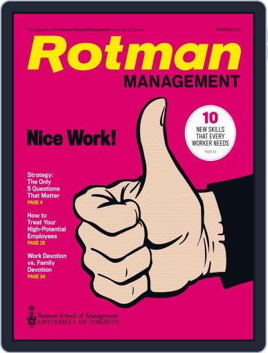 Rotman Management January 2nd, 2013 Digital Back Issue Cover