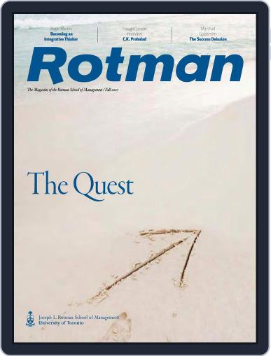 Rotman Management September 1st, 2007 Digital Back Issue Cover