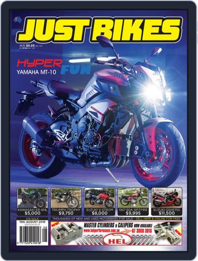 Just Bikes August 15th, 2019 Digital Back Issue Cover
