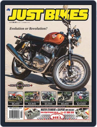 Just Bikes March 15th, 2019 Digital Back Issue Cover