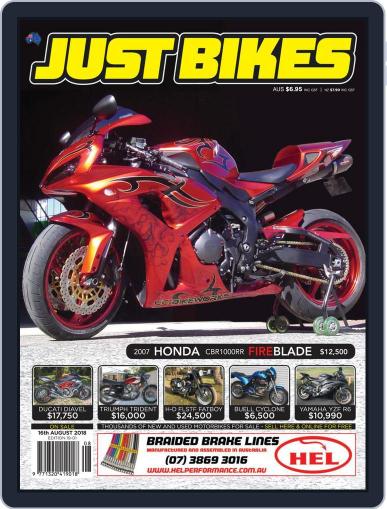 Just Bikes August 3rd, 2018 Digital Back Issue Cover