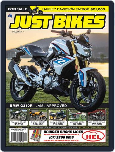 Just Bikes January 4th, 2018 Digital Back Issue Cover