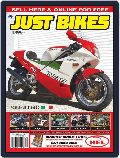 Just Bikes March 2nd, 2017 Digital Back Issue Cover