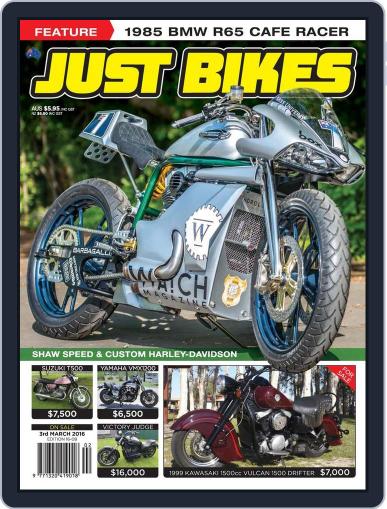 Just Bikes March 4th, 2016 Digital Back Issue Cover