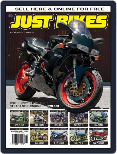 Just Bikes February 3rd, 2016 Digital Back Issue Cover