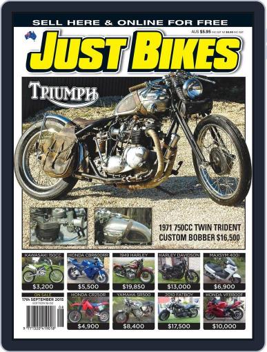 Just Bikes September 17th, 2015 Digital Back Issue Cover