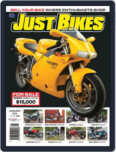 Just Bikes January 1st, 2013 Digital Back Issue Cover