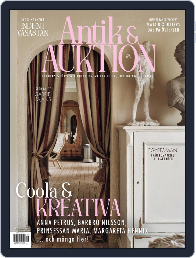 Antik & Auktion SE (Digital) Subscription                    September 1st, 2026 Issue