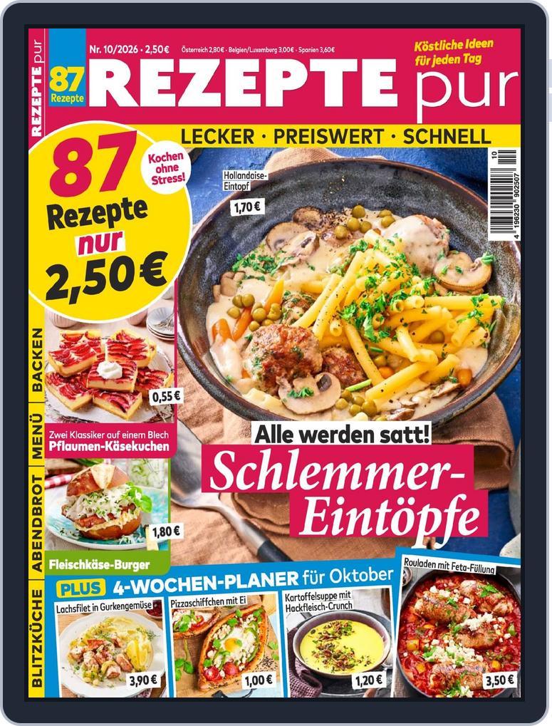 REZEPTE pur (Digital) Subscription                    September 11th, 2026 Issue