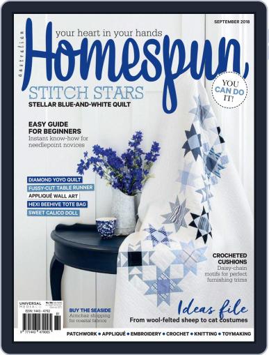Australian Homespun September 1st, 2018 Digital Back Issue Cover