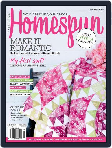 Australian Homespun November 1st, 2017 Digital Back Issue Cover