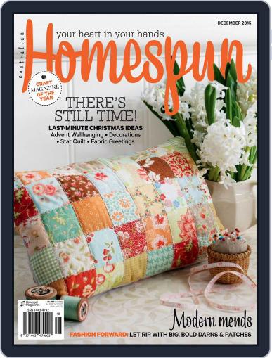 Australian Homespun December 3rd, 2015 Digital Back Issue Cover
