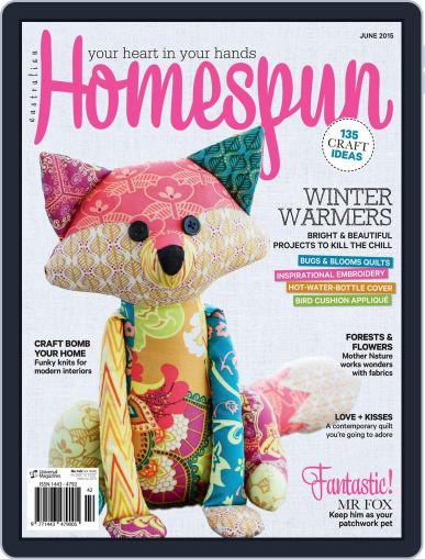Australian Homespun June 2nd, 2015 Digital Back Issue Cover