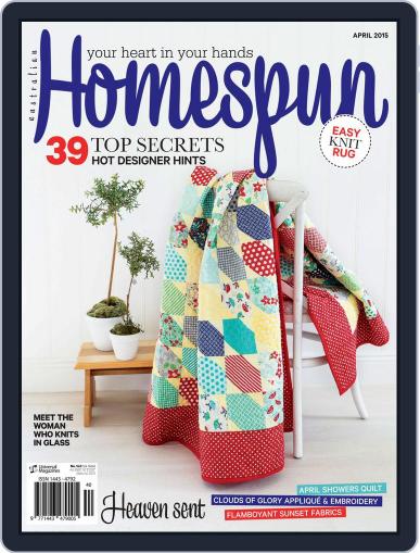 Australian Homespun April 6th, 2015 Digital Back Issue Cover