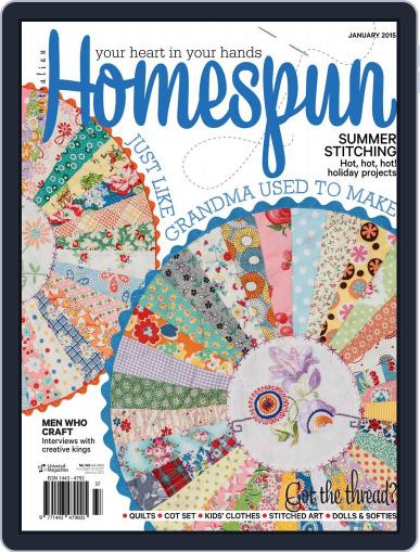 Australian Homespun January 8th, 2015 Digital Back Issue Cover