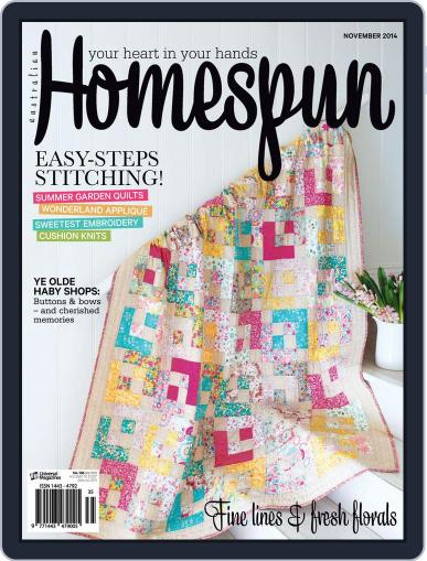 Australian Homespun November 7th, 2014 Digital Back Issue Cover