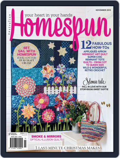 Australian Homespun November 5th, 2013 Digital Back Issue Cover