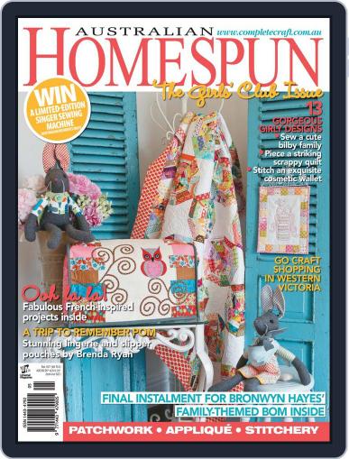 Australian Homespun April 2nd, 2012 Digital Back Issue Cover