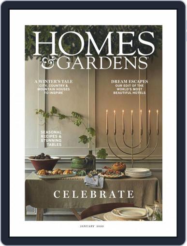 Homes & Gardens January 1st, 2020 Digital Back Issue Cover