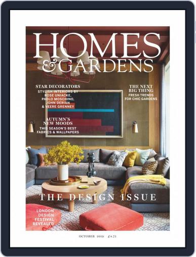 Homes & Gardens October 1st, 2019 Digital Back Issue Cover