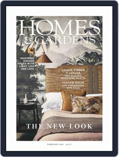 Homes & Gardens February 1st, 2019 Digital Back Issue Cover
