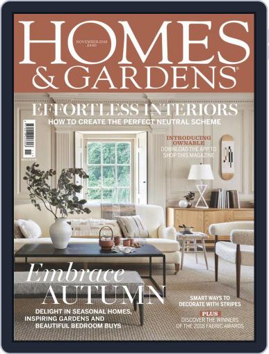 Homes & Gardens November 1st, 2018 Digital Back Issue Cover