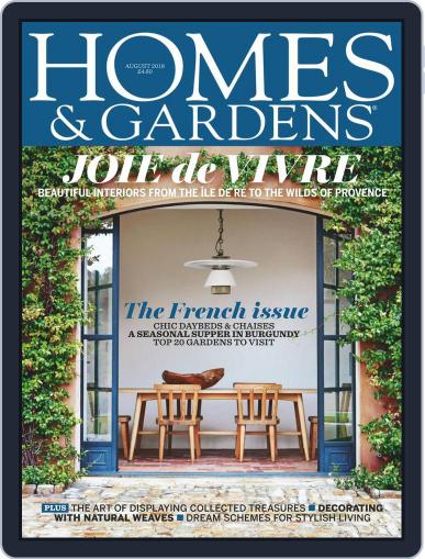 Homes & Gardens August 1st, 2018 Digital Back Issue Cover
