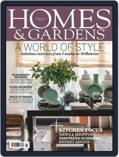 Homes & Gardens March 1st, 2018 Digital Back Issue Cover