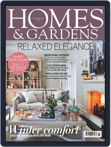 Homes & Gardens January 1st, 2017 Digital Back Issue Cover