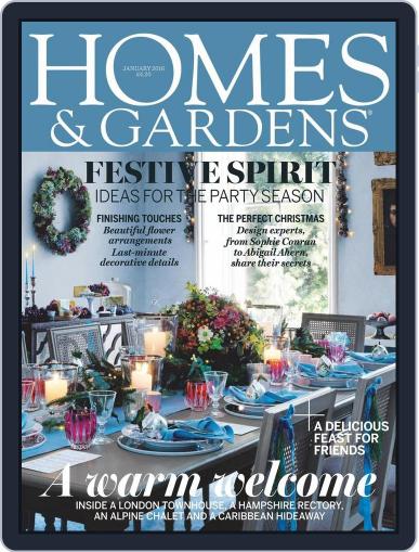 Homes & Gardens December 3rd, 2015 Digital Back Issue Cover