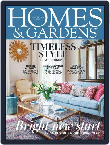 Homes & Gardens January 1st, 2015 Digital Back Issue Cover