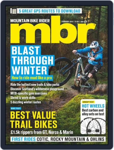 Mountain Bike Rider February 1st, 2019 Digital Back Issue Cover