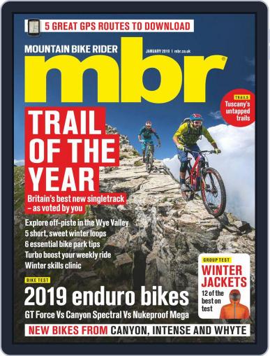 Mountain Bike Rider January 1st, 2019 Digital Back Issue Cover