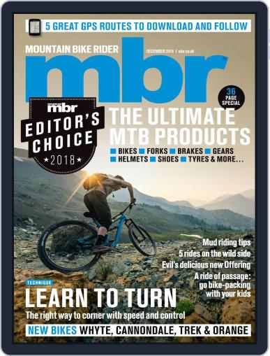 Mountain Bike Rider December 1st, 2018 Digital Back Issue Cover