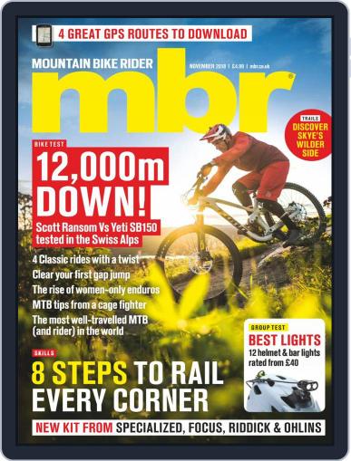 Mountain Bike Rider November 1st, 2018 Digital Back Issue Cover