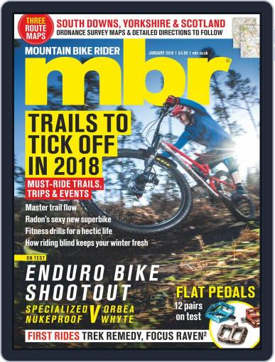 Mountain Bike Rider January 1st, 2018 Digital Back Issue Cover