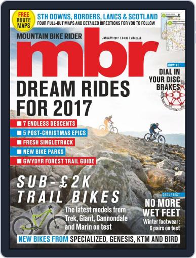 Mountain Bike Rider January 1st, 2017 Digital Back Issue Cover