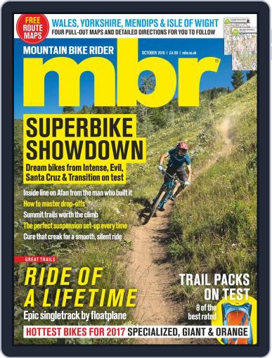 Mountain Bike Rider October 1st, 2016 Digital Back Issue Cover